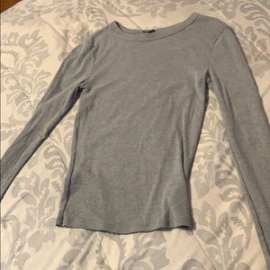 Grey long sleeved shirt